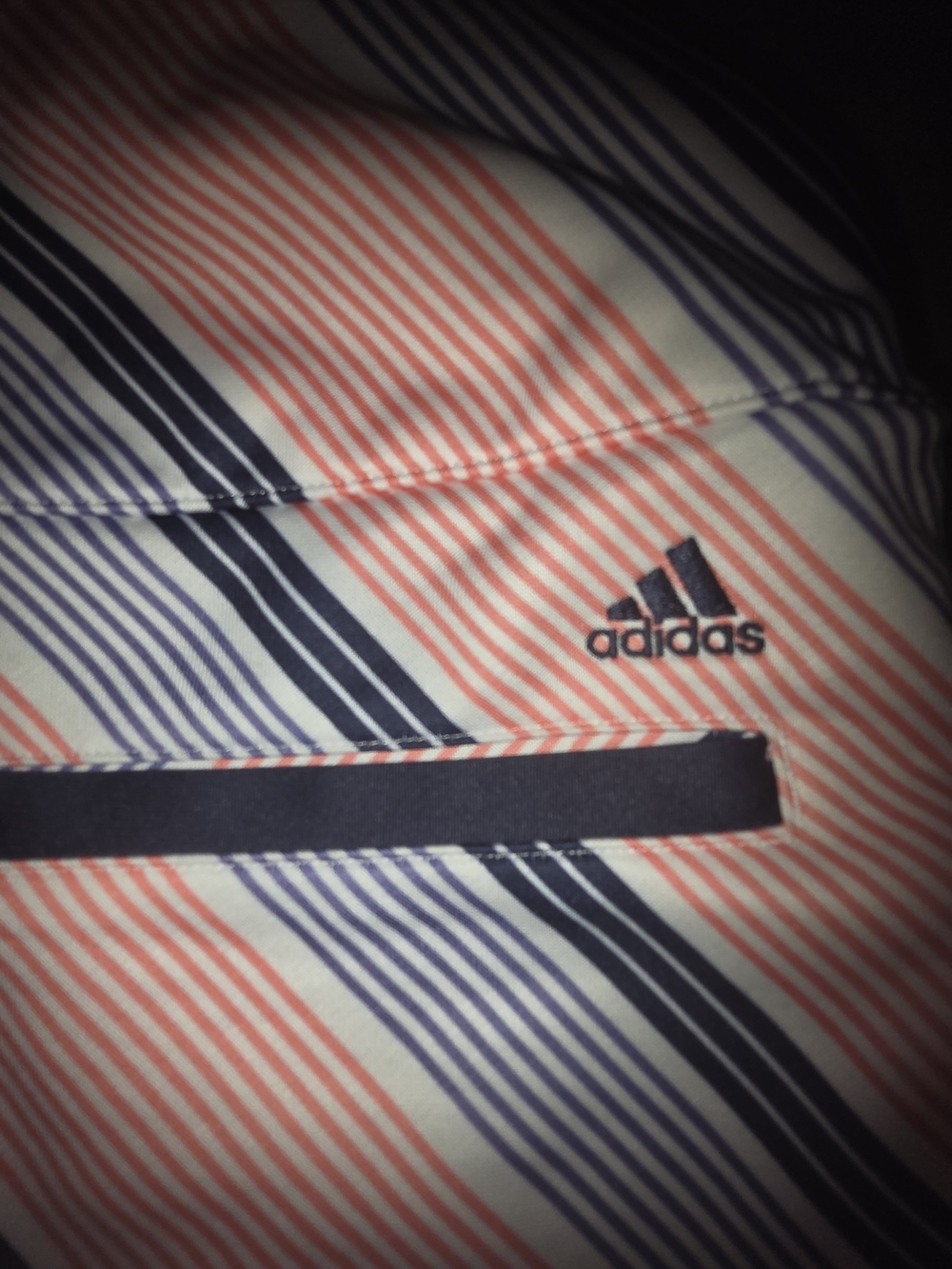 adidas Coral and Navy Chevron Print Skort - Picture 5 of 6